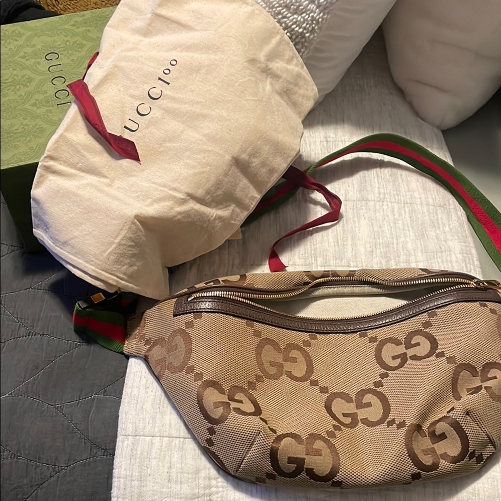 Gucci Brown GG Canvas Belt Bag